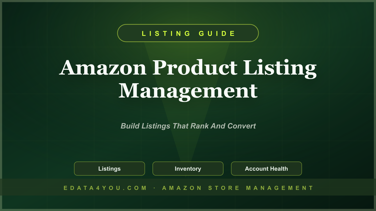 Amazon Product Listing Management Guide: Titles, Bullets, Images, A+ Content, and SEO