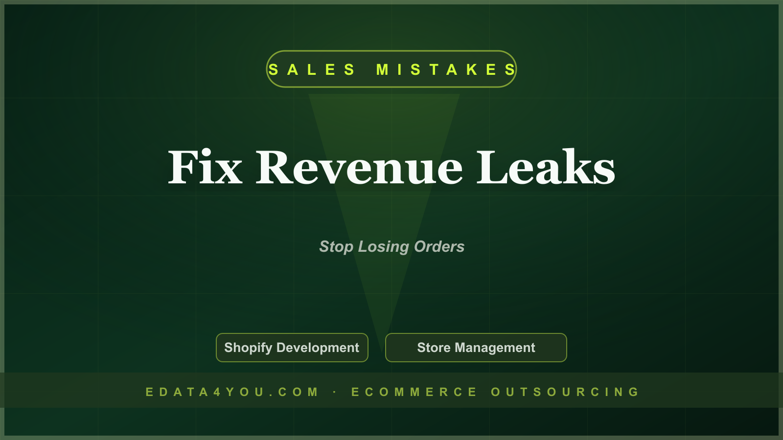 Common Shopify Store Mistakes That Hurt Sales and How to Fix Them