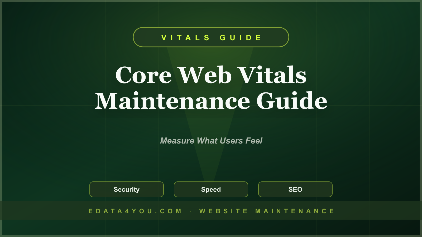 Core Web Vitals Maintenance Guide: Keep LCP, INP, and CLS Under Control
