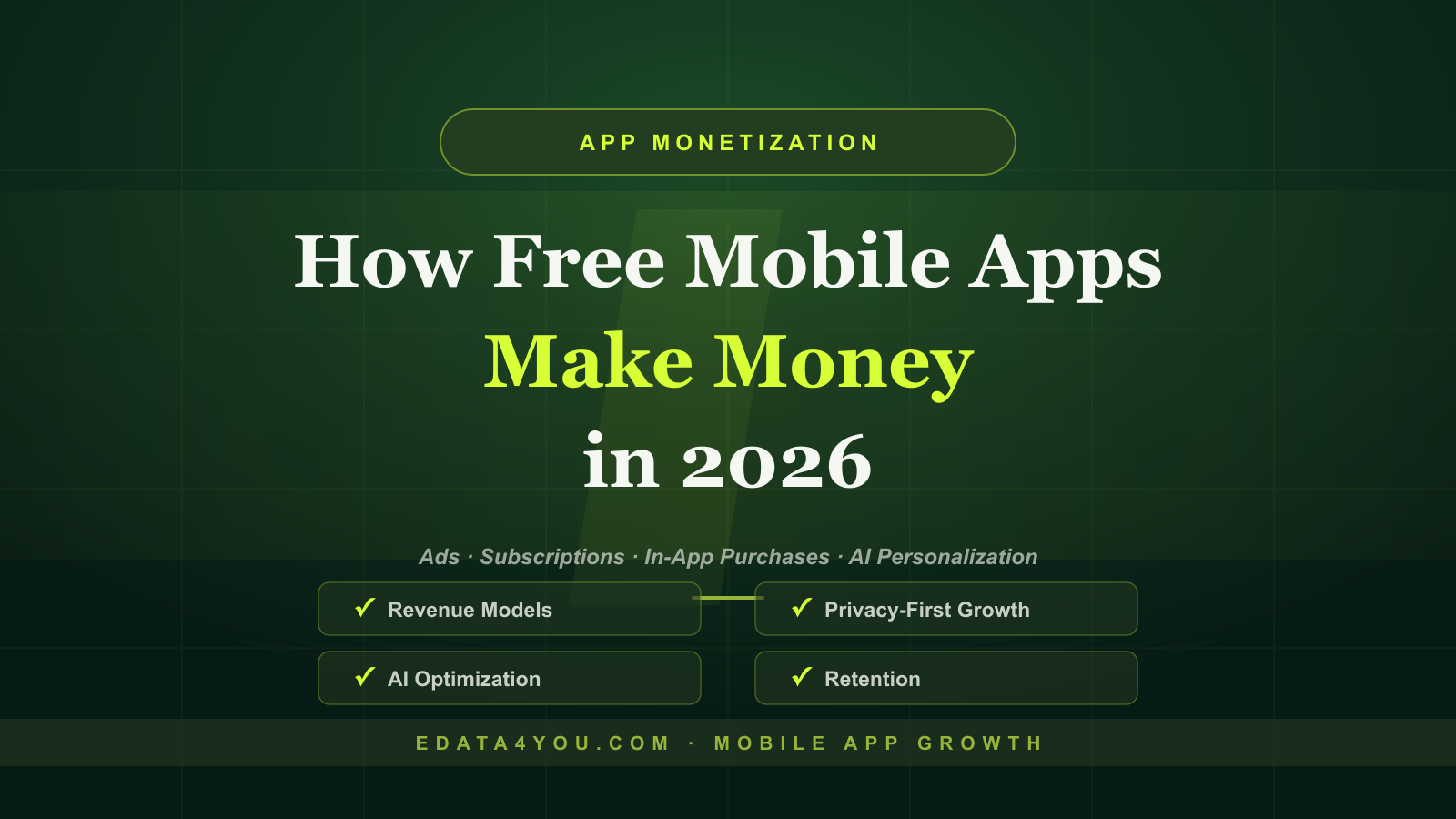 How Free Mobile Apps Make Money in 2026: Proven Monetization Models