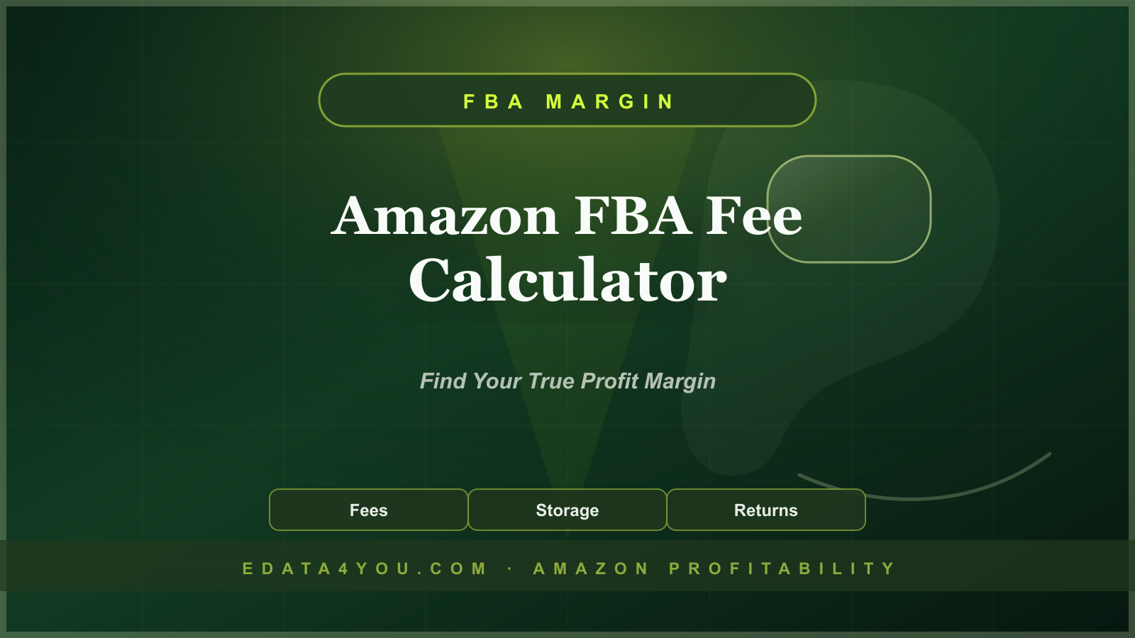 How to Use the Amazon FBA Fee Calculator to Find Your True Profit Margin