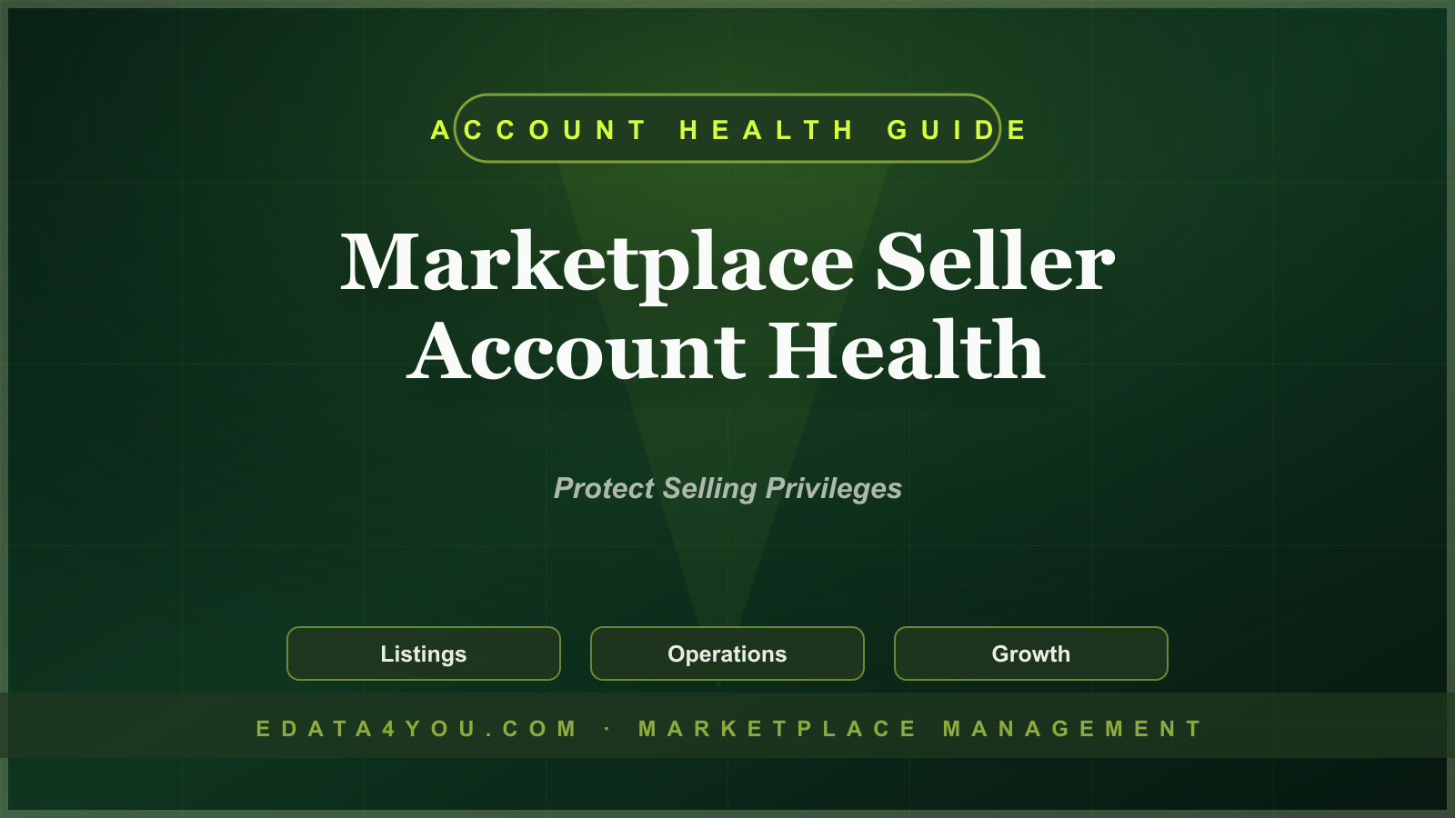 Marketplace Seller Account Health Guide: Metrics, Violations, Reviews, and Suspensions