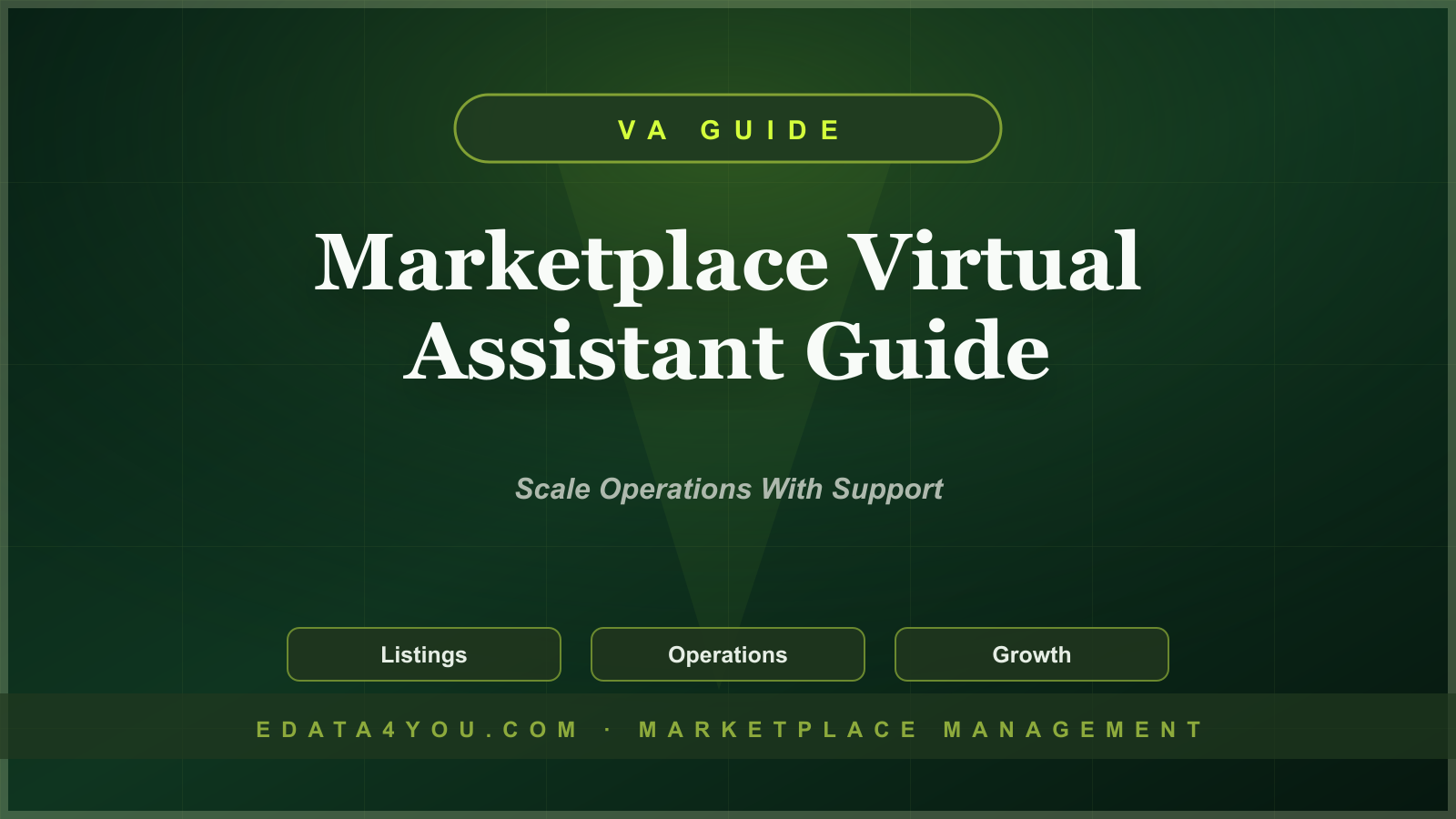 Marketplace Virtual Assistant Guide: Tasks You Can Outsource to Scale Seller Operations
