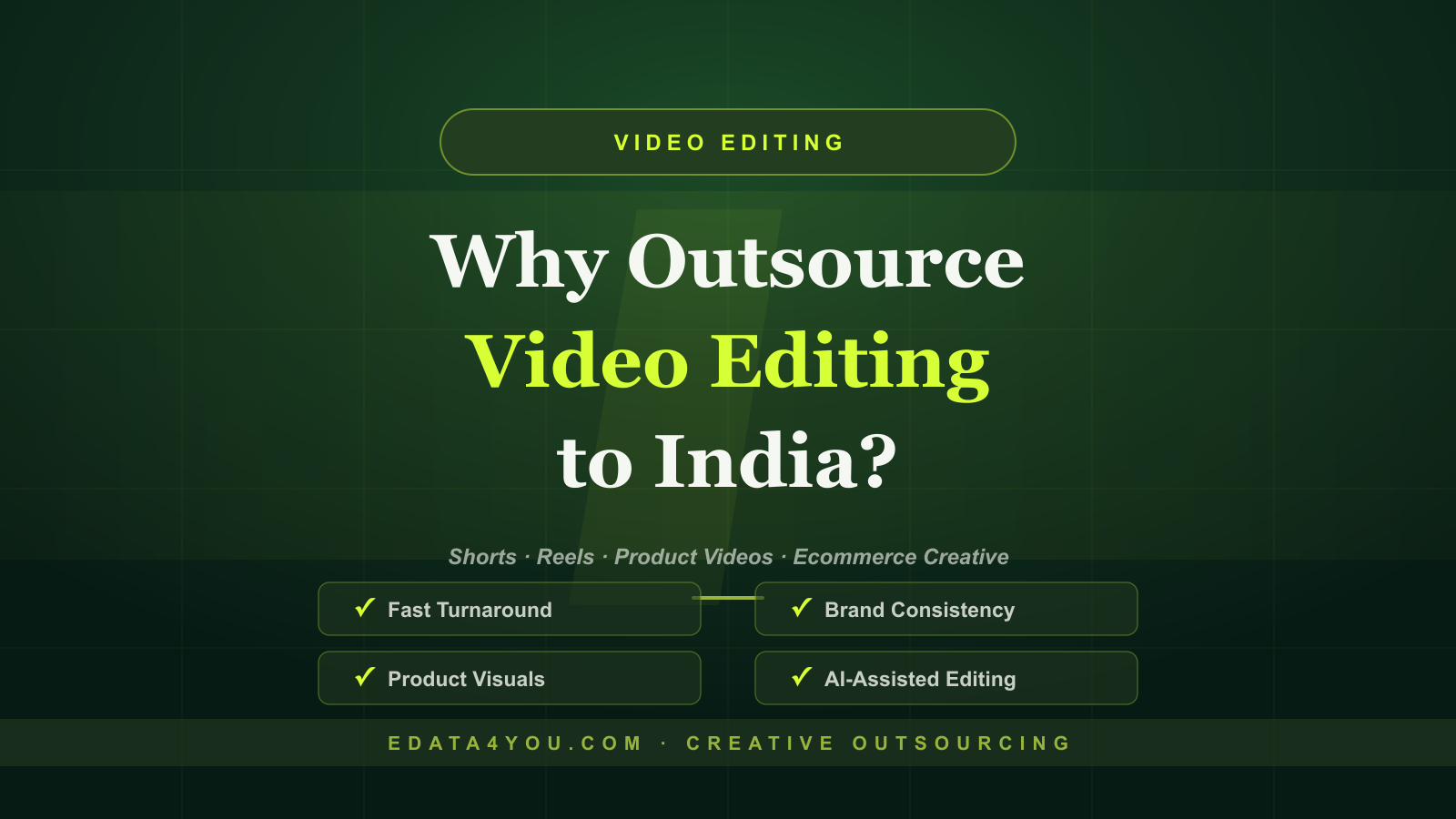 Video Editing Outsourcing to India: Cost, Quality, and How It Works in 2026