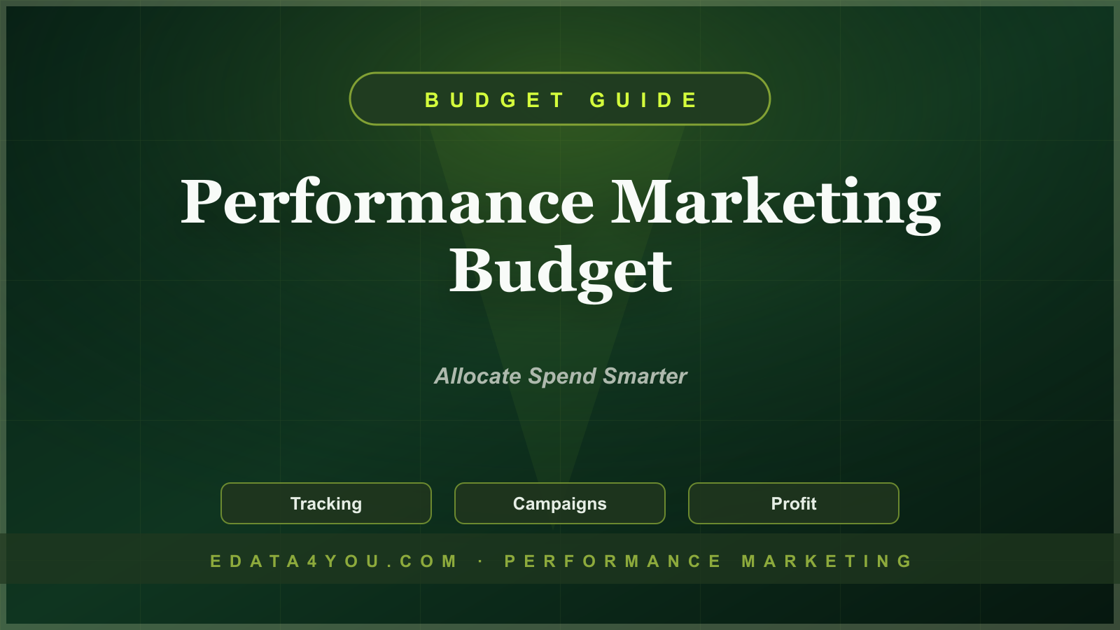 Performance Marketing Budget Guide: How to Allocate Spend Across Channels