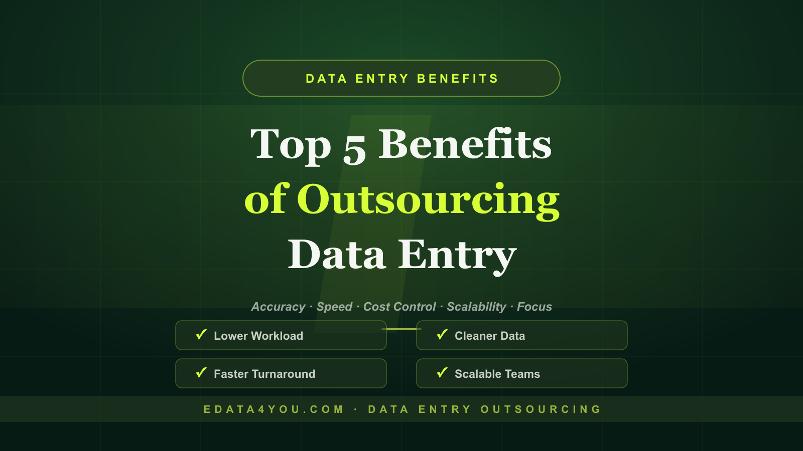 Top Five Benefits of Outsourcing Data Entry in 2026