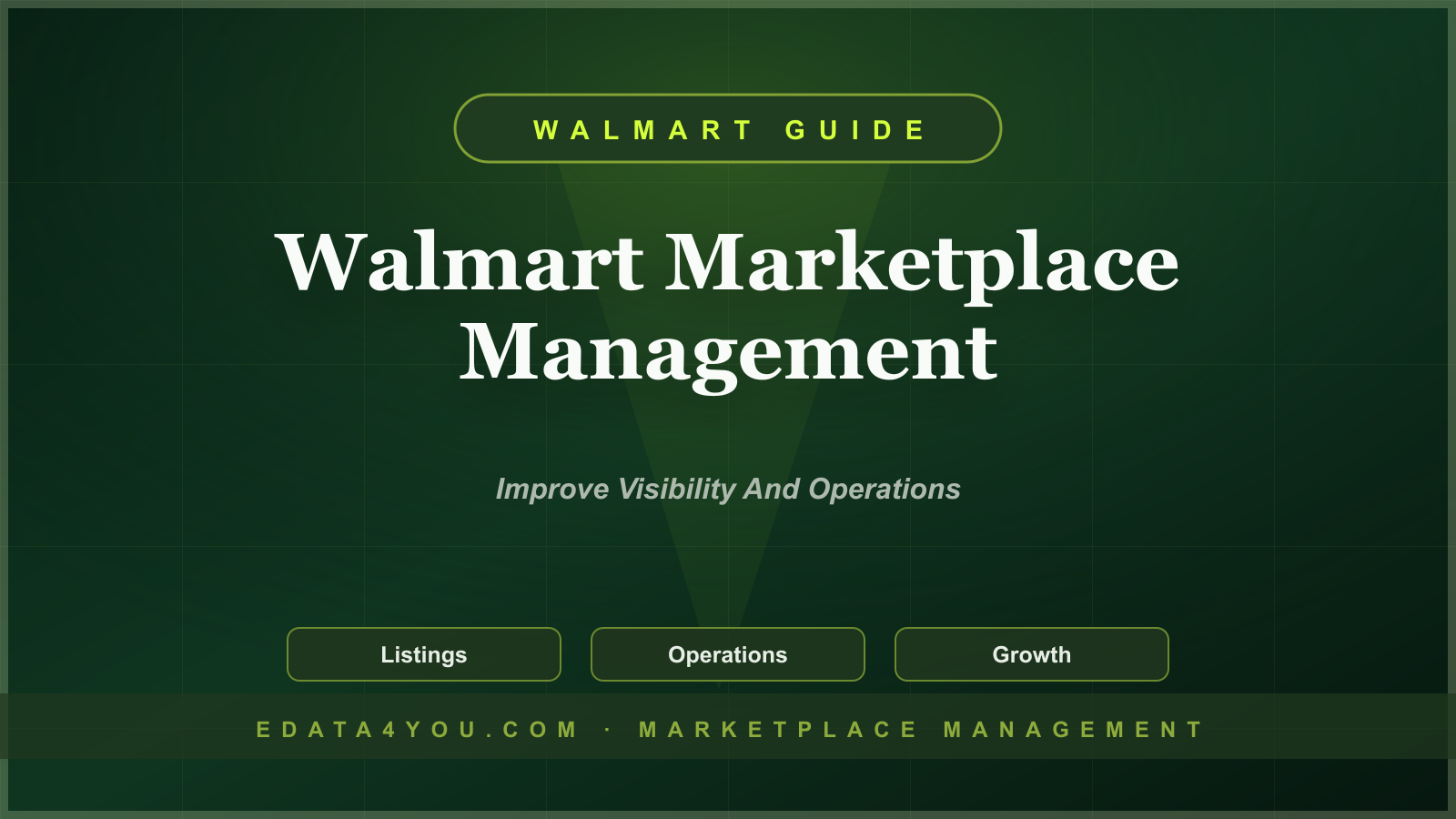 Walmart Marketplace Management Guide: Listings, SEO, Ads, and Operations
