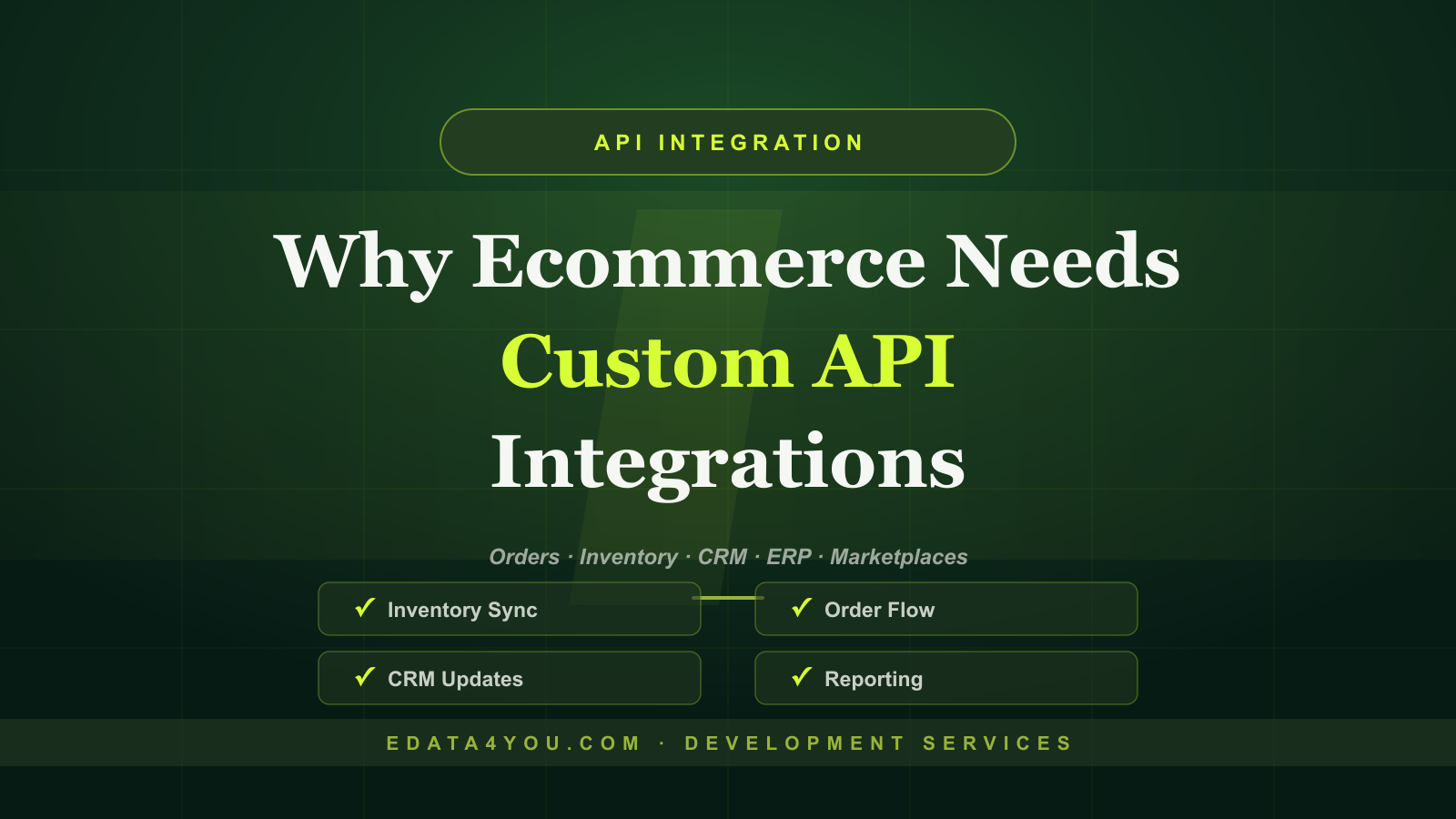 Why Ecommerce Businesses Need Custom API Integrations in 2026
